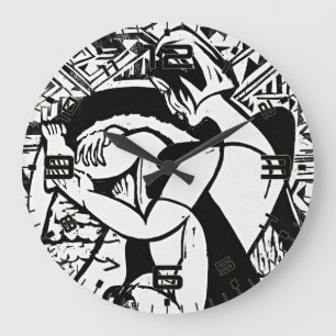 Kirchner Frau in der Badewanne Uhr
