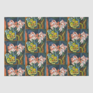 Kirchner Rosa Rosen Expressionistische Blumenkunst Seidenpapier
