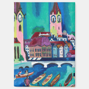 Kirchner Zürcher Stadtlandschaft Expressionistisch Magnet