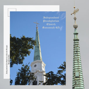 Kirchturm der Independent Presbyterian Church Sava Postkarte