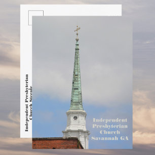 Kirchturm der Independent Presbyterian Church Sava Postkarte