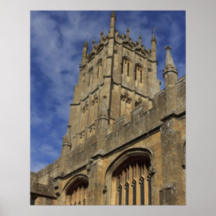 Kirchturm St. James, Chipping Camden Poster