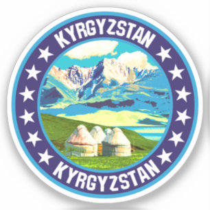 Kirgisistan Aufkleber