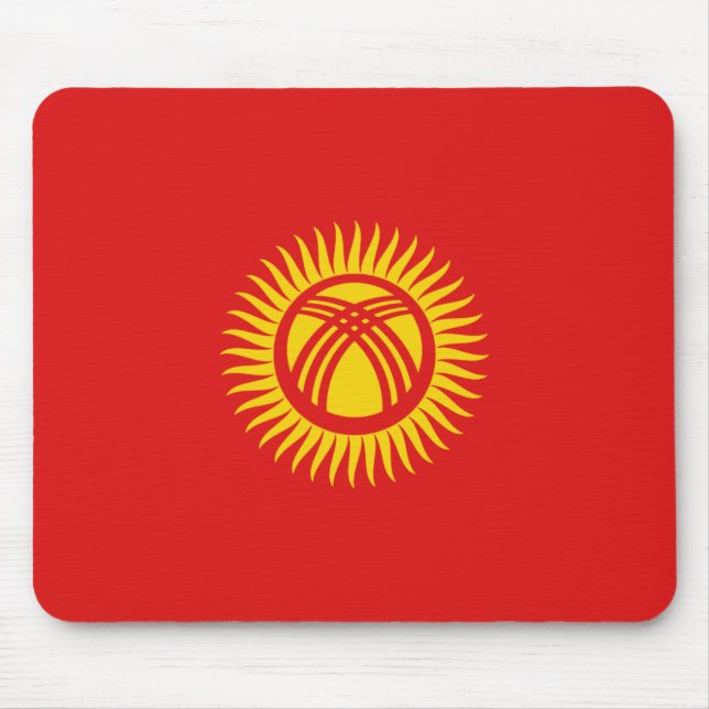 Kirgisistan Flag Mousepad (Vorne)