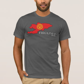 Kirgisistan-Flaggen-Karten-Shirt T-Shirt