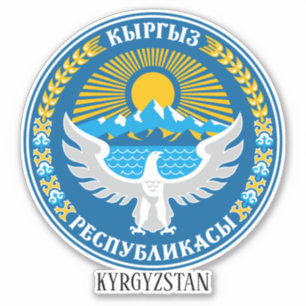 Kirgisistan National Emblem Patriotic Aufkleber