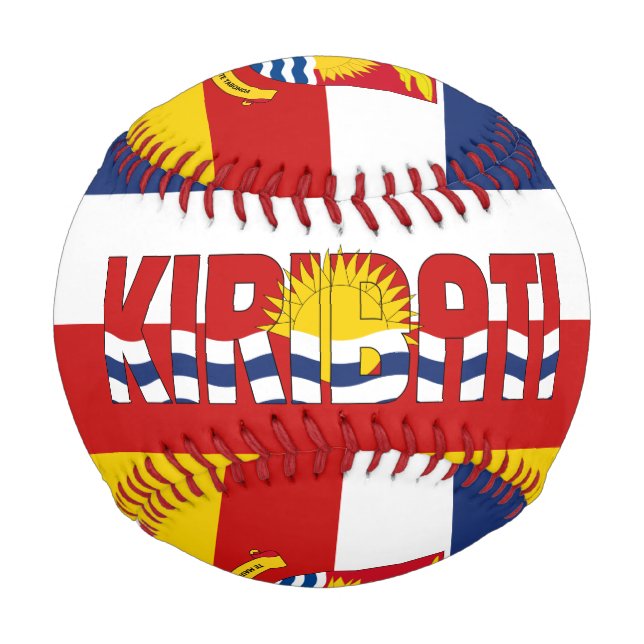 Kiribati Flag and Coat of Arms Patriotic Baseball (Vorderseite)