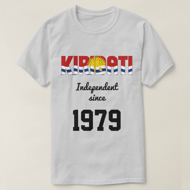 Kiribati Flag Independence Celebration T-Shirt (Design vorne)