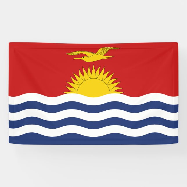 Kiribati-Flagge Banner (Horizontal)