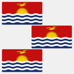Kiribati-Flagge Etiketten