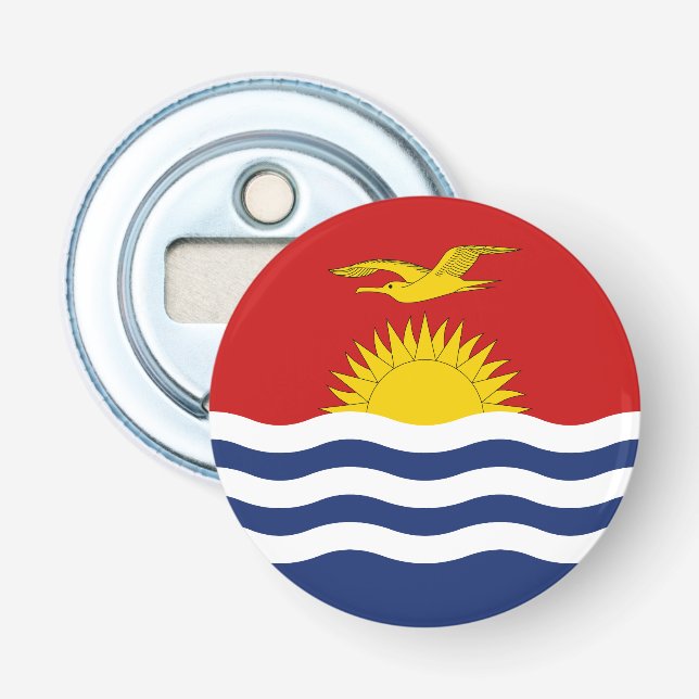 Kiribati-Flagge Flaschenöffner (Vorderseite)