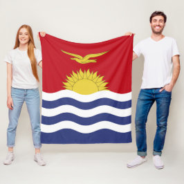 Kiribati-Flagge Fleecedecke