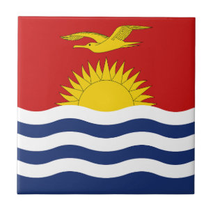 Kiribati-Flagge Fliese