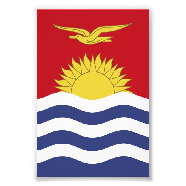 Kiribati-Flagge Fotodruck (Vorne)
