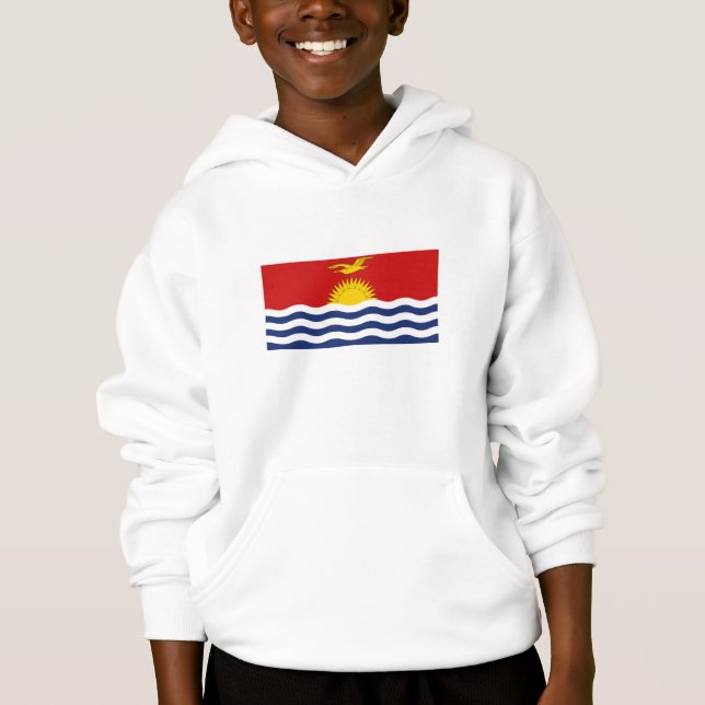 Kiribati-Flagge Hoodie (Vorderseite)
