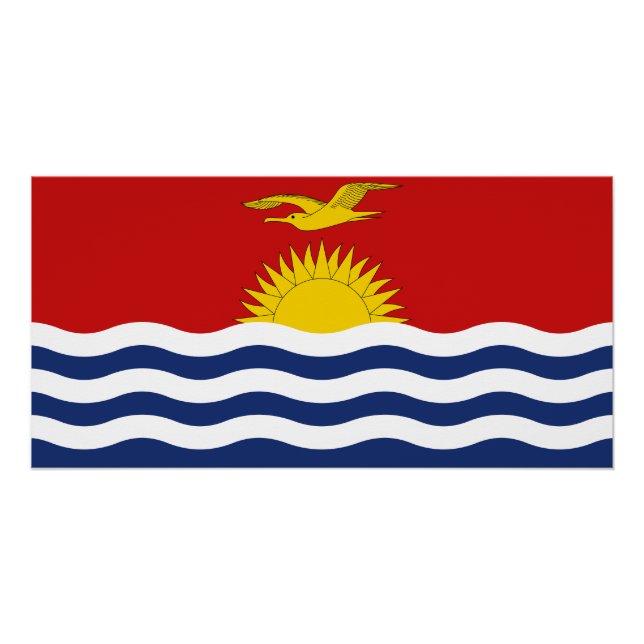 Kiribati-Flagge Poster (Vorderseite)