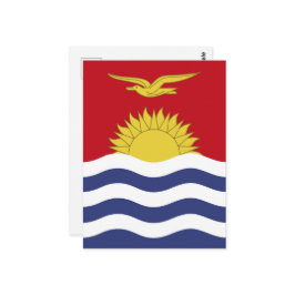 Kiribati-Flagge Postkarte