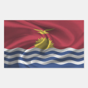 Kiribati-Flagge Rechteckiger Aufkleber