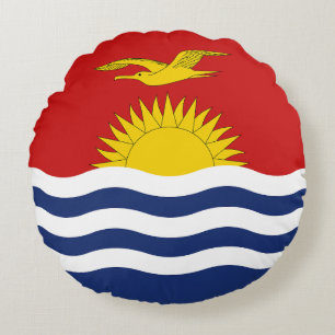 Kiribati-Flagge Rundes Kissen