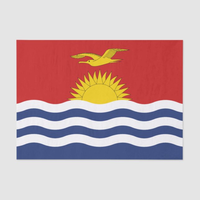 Kiribati-Flagge Seidenpapier (Vorderseite)