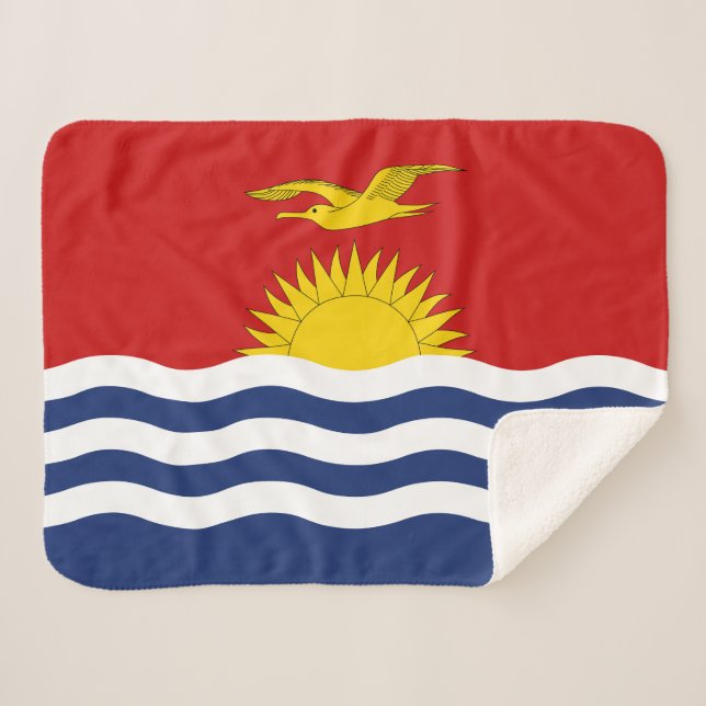 Kiribati-Flagge Sherpadecke (Vorderseite (Horizontal))