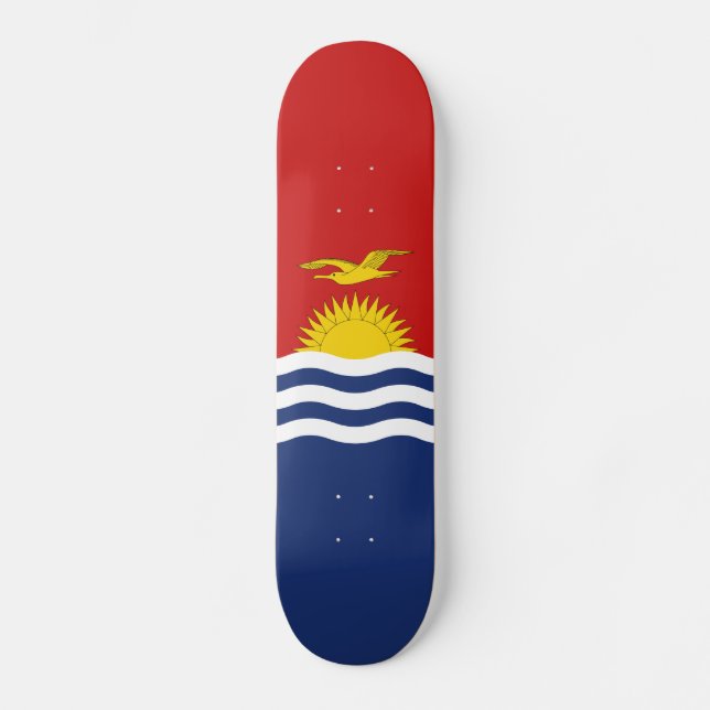 Kiribati-Flagge Skateboard (Vorderseite)