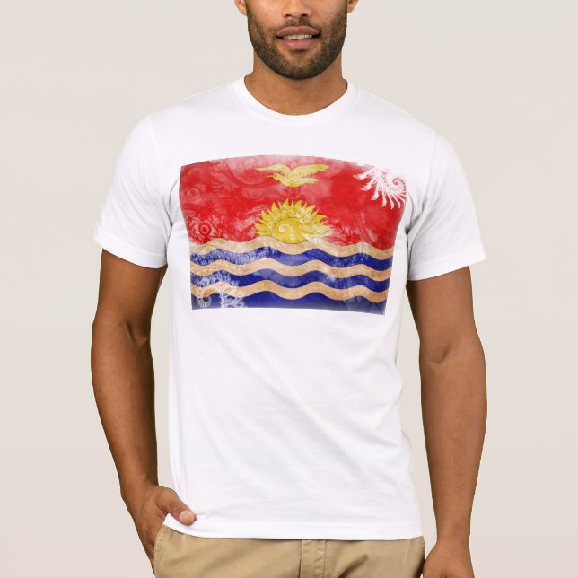 Kiribati-Flagge T-Shirt (Vorderseite)
