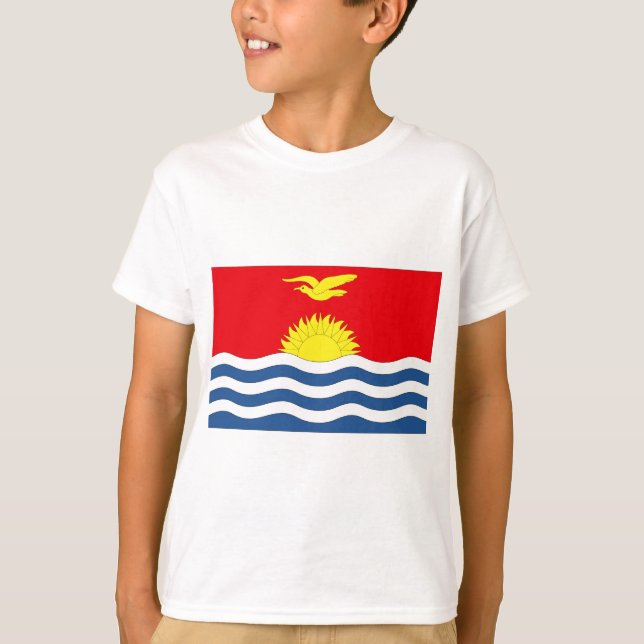 Kiribati-Flagge T-Shirt (Vorderseite)