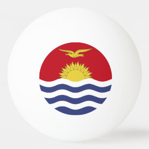 Kiribati-Flagge Tischtennisball