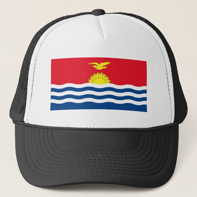 Kiribati-Flagge Truckerkappe (Vorderseite)