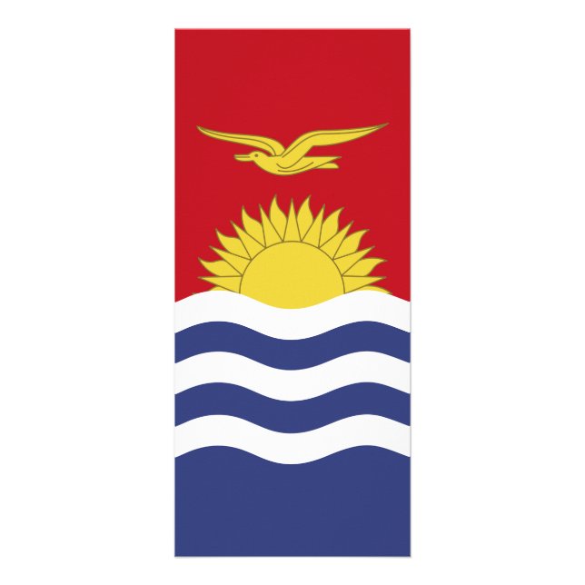 Kiribati-Flagge Werbekarte (Vorne)