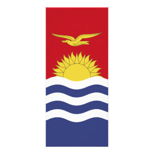 Kiribati-Flagge Werbekarte