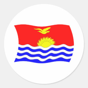 Kiribati-Flaggen-Aufkleber Runder Aufkleber