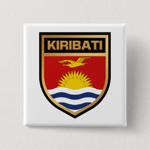 Kiribati-Flaggenschild Button