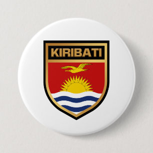 Kiribati-Flaggenschild Button