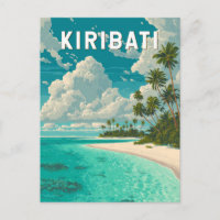 Kiribati Illustration Reise Kunst Vintage