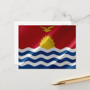 Kiribati - Waving Flag - Postkarte
