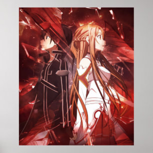 Kirito Asuna - Schwertkunst online Poster