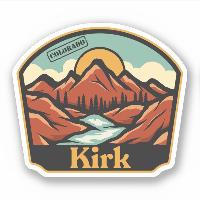 Kirk, Colorado Sticker (Vorderseite)