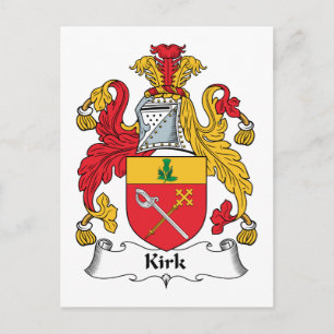 Kirk Familienwappen Postkarte