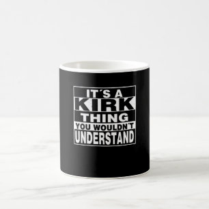 KIRK Nachname Personalisiertes Geschenk Kaffeetasse