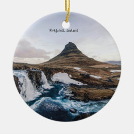 Kirkjufell, Kirchenberg, Island, Keramik Ornament