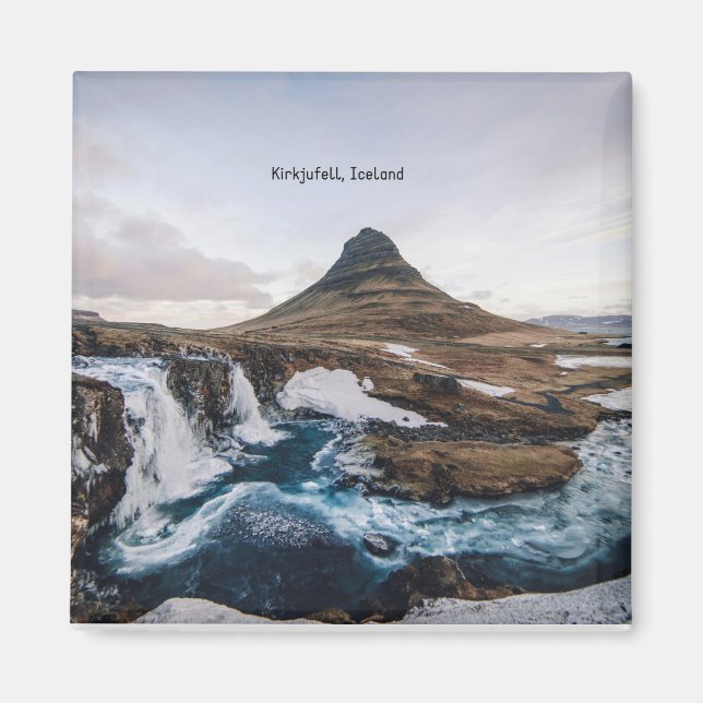 Kirkjufell, Kirchenberg, Island Magnet (Vorne)