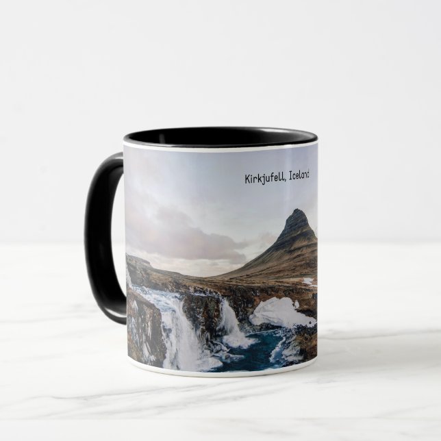 Kirkjufell, Kirchenberg, Island Tasse (Vorderseite Links)