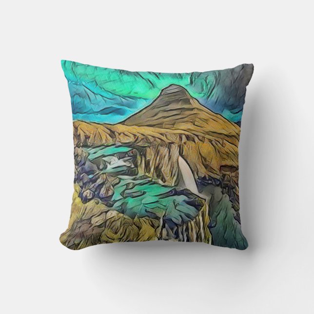 Kirkjufell Kissen (Vorderseite)