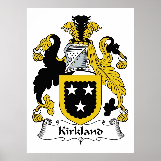 Kirkland Familienwappen Poster (Vorne)