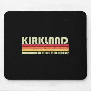 Kirkland Nachname Lustig Retro Vintage 90er Geburt Mousepad