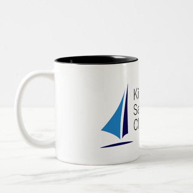 Kirkland Segelclub-Logo Zweifarbige Tasse (Links)