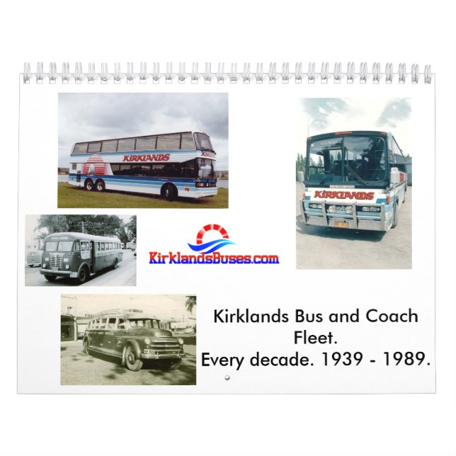 Kirklands Bus-und Trainer-Flotte Kalender (Titelbild)