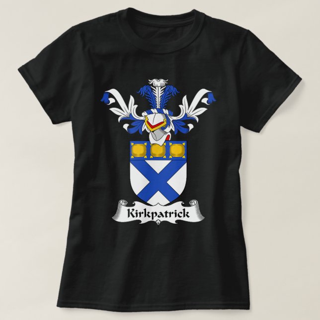 Kirkpatrick Coat of Arms Familienwappen T-Shirt (Design vorne)